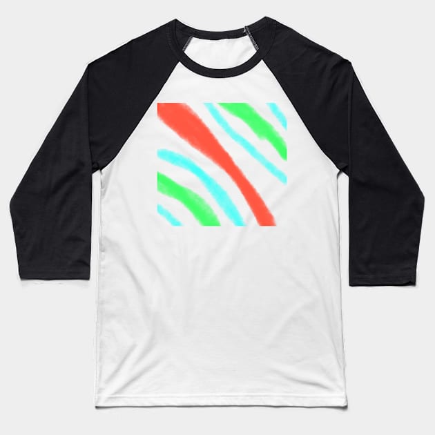 Colorful watercolor abstract texture Baseball T-Shirt by Artistic_st